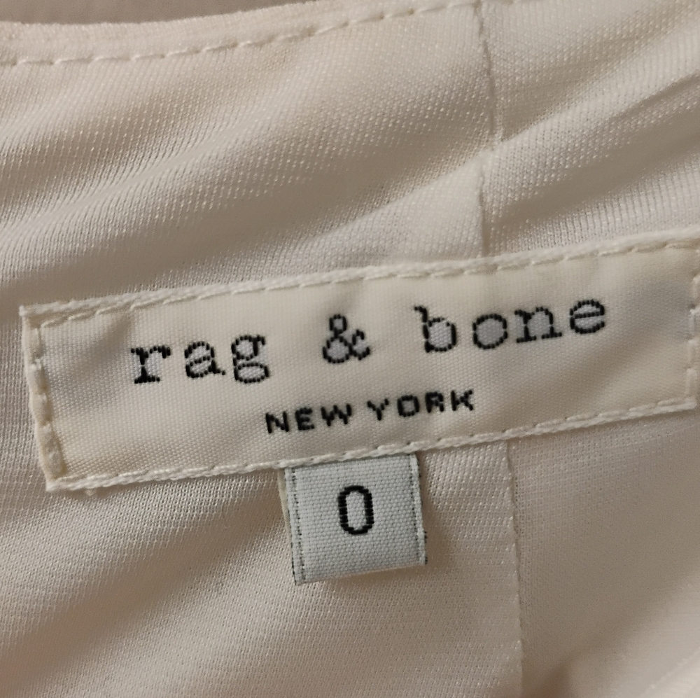 Rag & Bone Women's Cropped Sleeve Mini Dress Sz 0 - Picture 2 of 5